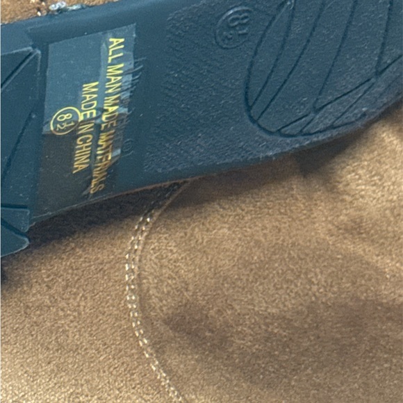 Brown Suede Women's Knee-High Boots - Picture 3 of 3